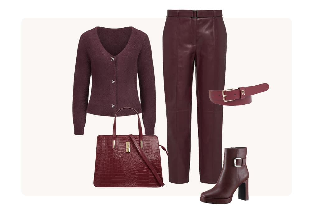 Trendkleur bordeaux rood
