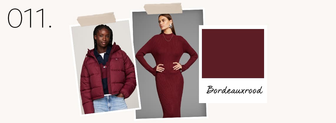 Trendkleur bordeaux rood