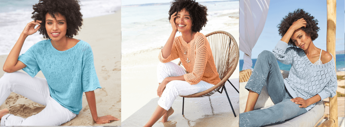 Vrouw aan het strand 